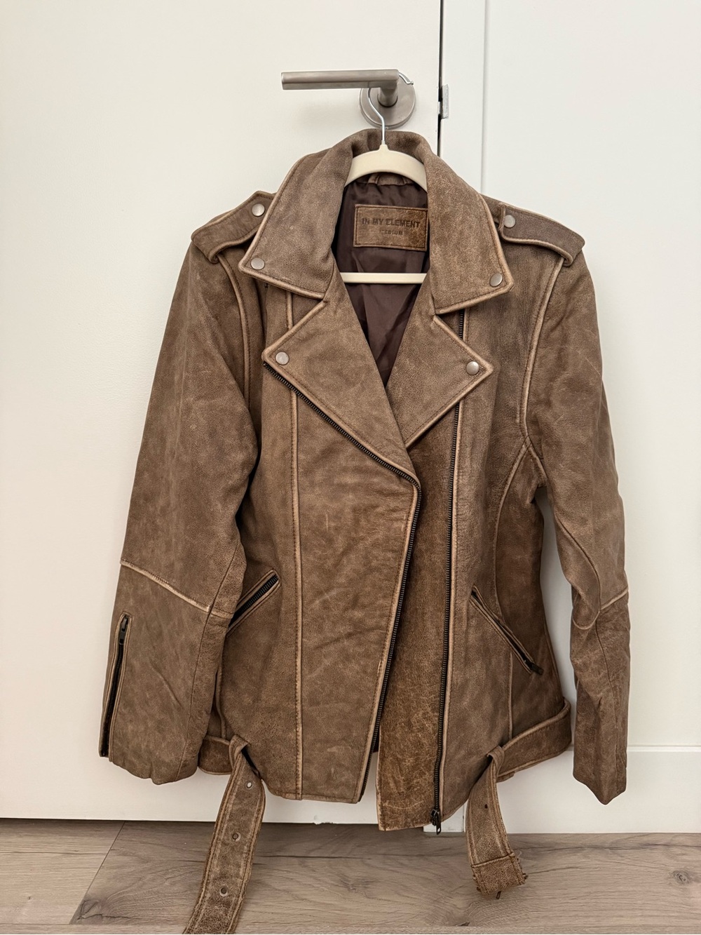 In My Element Rodeo Distressed Leather Jacket - Picture 3 of 6